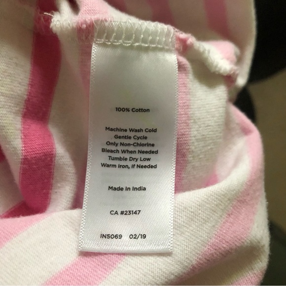 Talbots Authentic Talbots Tee Gradient Stripe Navy Blue Purple Small Petite - Picture 4 of 4